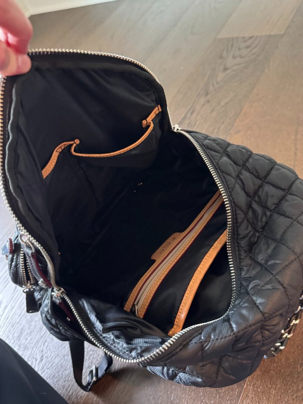 MZ Wallace Black Small Crosby Backpack - Picture 4 of 5